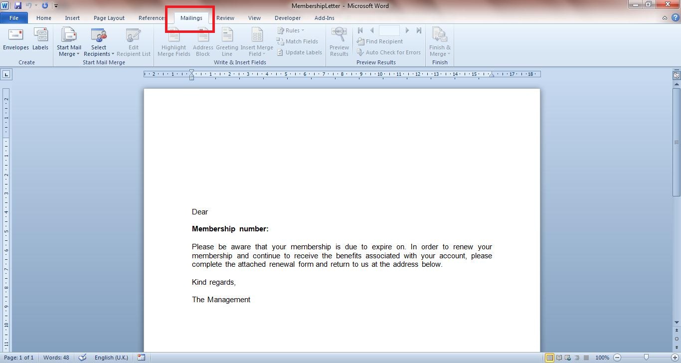 do mail merge ms word for mac 2011